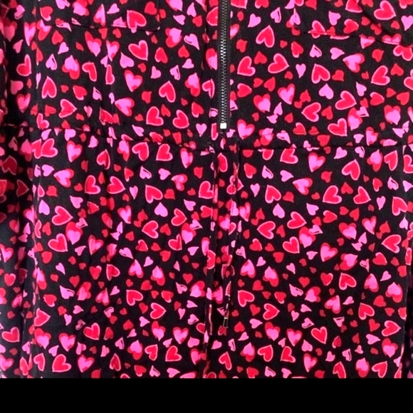 NWOT Torrid Hearts Zip Front Shirt Dress size 4. Super cute!! - Picture 5 of 8